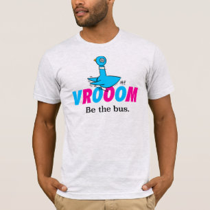 Der Pigeon Vroom Men's Light Gray T - Shirt