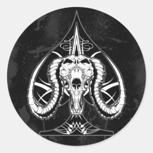 Der Pikass Runder Aufkleber