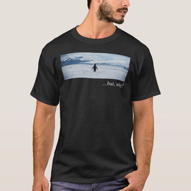 Der Pinguin in der Mitte T-Shirt (Vorderseite)