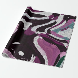 Der Pinselstrich Grafik abstrakt Hintergrund. Kuns Geschenkpapier