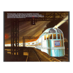 Der Pionier Zephyr 1934 Fotodruck