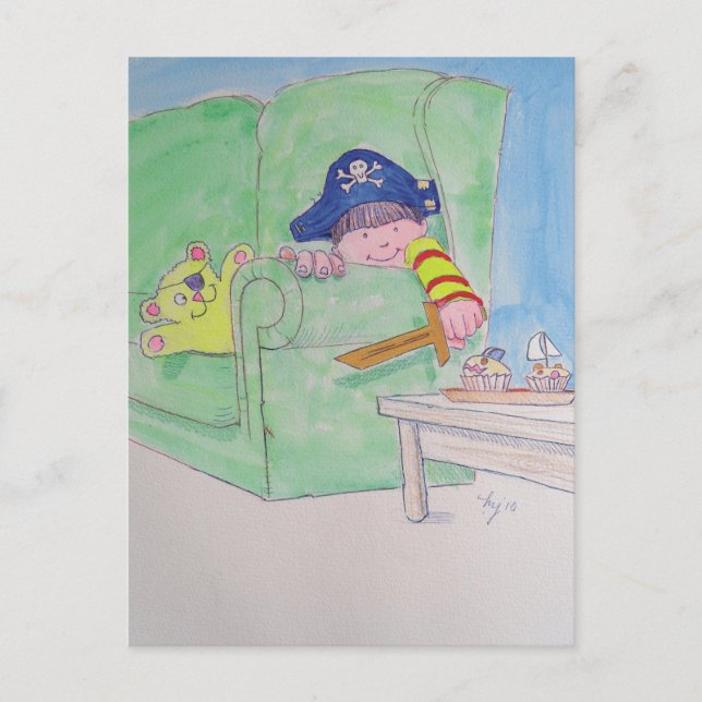 Der Pirat! Postkarte (Vorderseite)