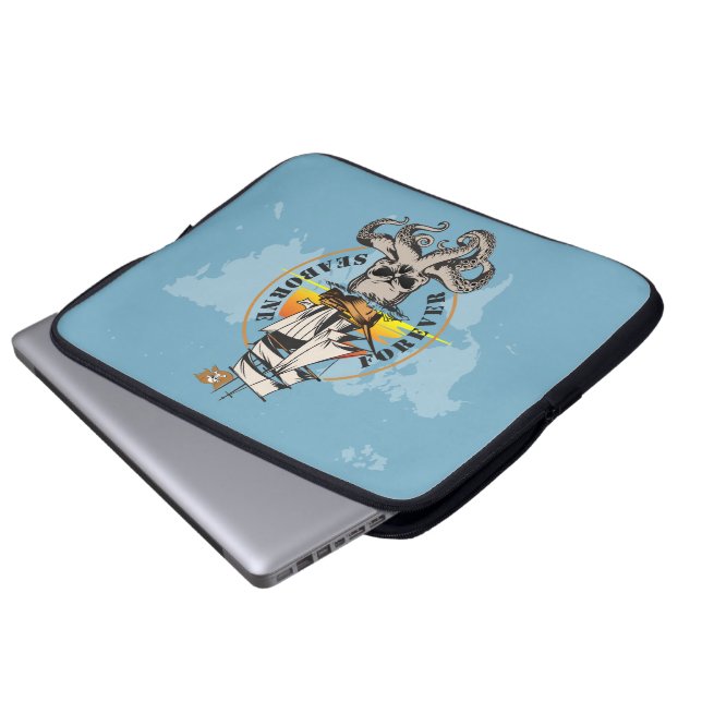 Der Pirat Seaborne | 15" Laptopschutzhülle (Vorne Knopf)