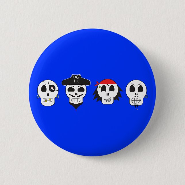 Der Piraten-Crew des toten Mannes Button (Vorderseite)