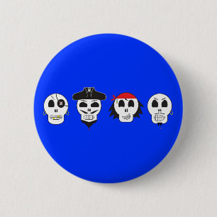 Der Piraten-Crew des toten Mannes Button