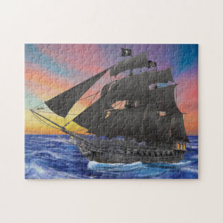 Der Piraten-Schiff des schwarzen Bartes Puzzle