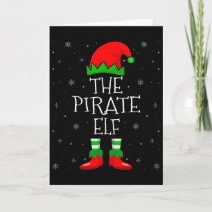 Der Piratenelf Xmas Feiertag Weihnachtself Pirat  Karte