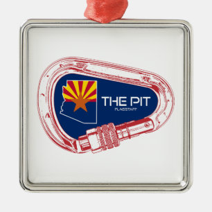 Der Pit Flagstaff Arizona Kletterkarabiner Ornament Aus Metall