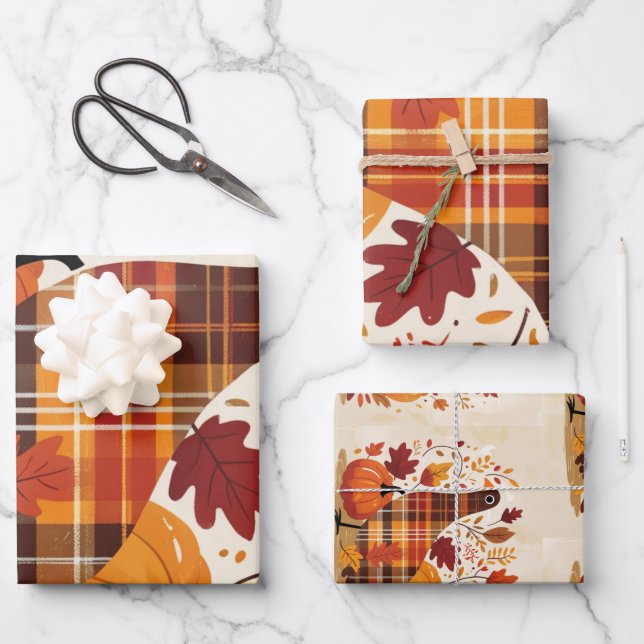 Der Plaid Turkey Waltz Geschenkpapier Set (Vorderseite)