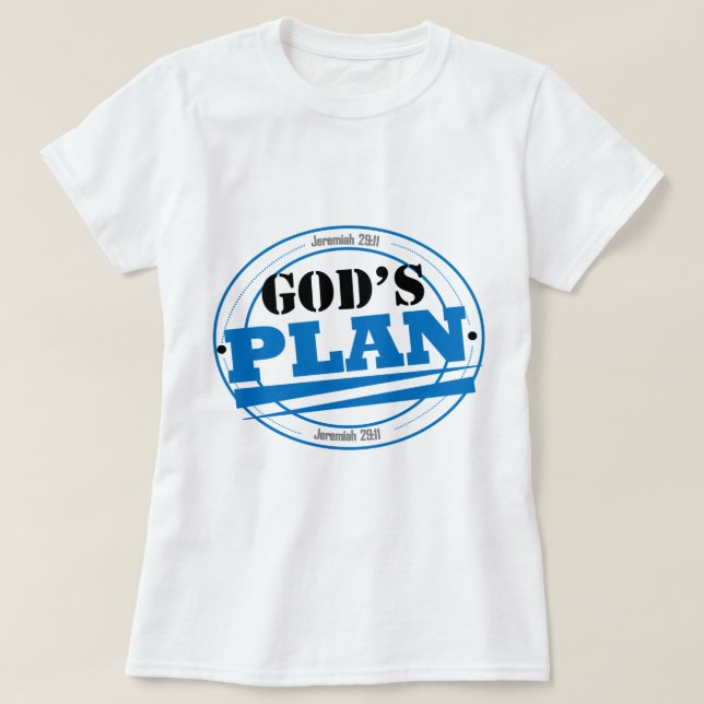 Der Plan-T - Shirt des Gottes (Design vorne)