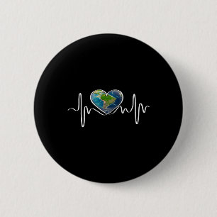 Der Planet des Earth Day April Jahrestag des Earth Button