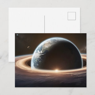 Der Planet Erde aus dem All Postkarte