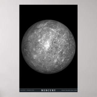 Der Planet Merkur Poster