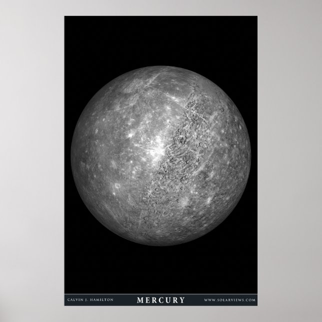 Der Planet Merkur Poster (Vorne)