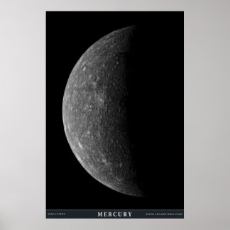 Der Planet Merkur Poster
