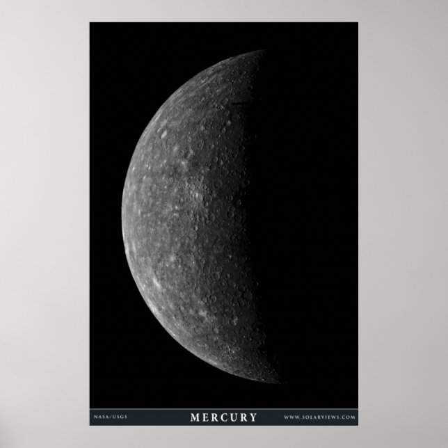Der Planet Merkur Poster (Vorne)