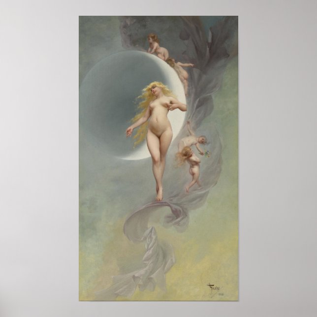 Der Planet Venus von Luis Ricardo Falero Poster (Vorne)