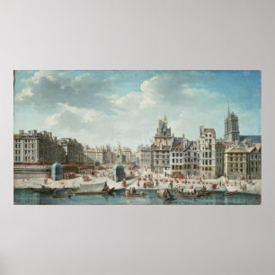 Der Platz de Greve, Paris Poster