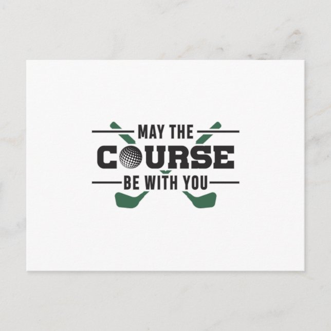 Der Platz ist mit Ihrem Golf Golfer Funny Geschenk Postkarte (Vorderseite)