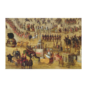 Der Platz Royale und das Karussell im Jahre 1612 Leinwanddruck