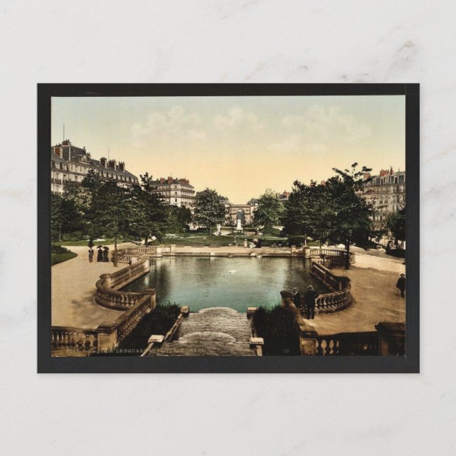 Der Platz und der Place d'Arcy, Dijon, Frankreich  Postkarte (Vorderseite)