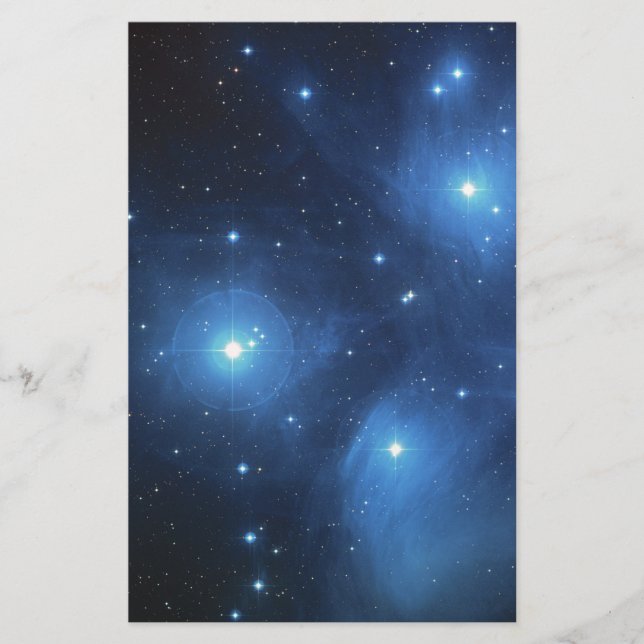 Der Pleiades-Sternhaufen (Vorderseite)