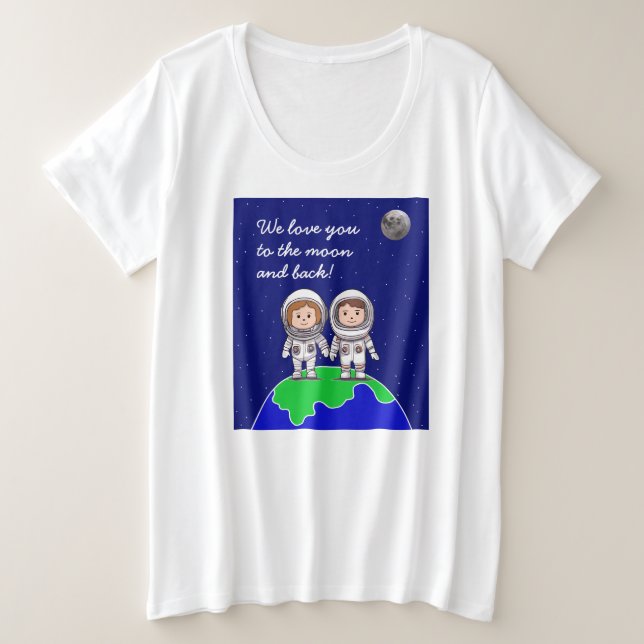 Der Plus-Größe-T - Shirt für Frauen für junge Mutt (Design vorne)