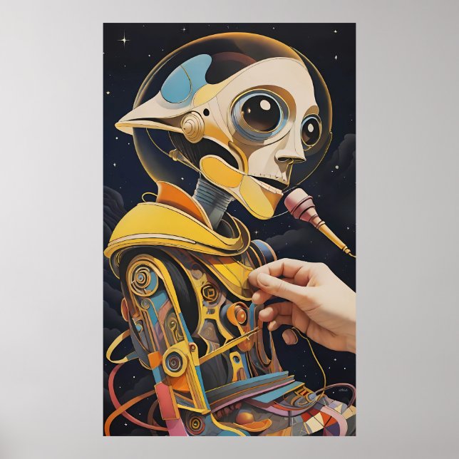 Der Podcaster-Desaster Ken Gage SciFi Poster (Vorne)