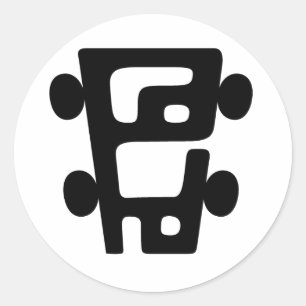 Der PoHo-Aufkleber. Runder Aufkleber