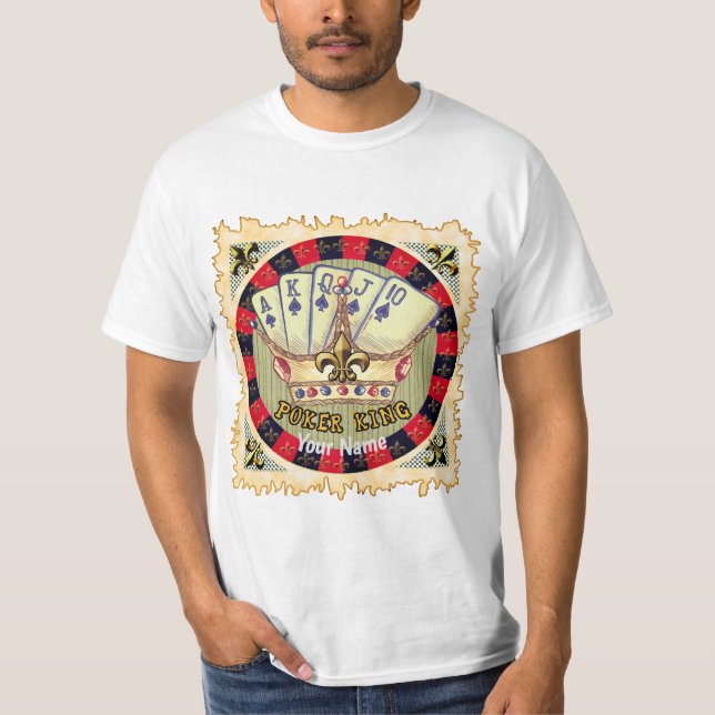Der Poker König  T-Shirt (Vorderseite)