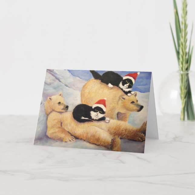 DER POLAR-AUSDRUCK FEIERTAGSKARTE (Vorderseite)