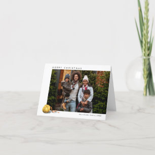 Der Polar Express Sleigh Bell   Weihnachts-Foto Feiertagskarte