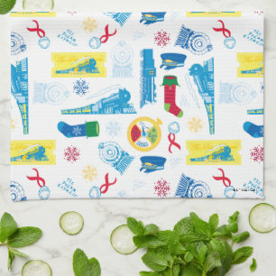 Der Polarexpress   Christmas Icon Muster Geschirrtuch