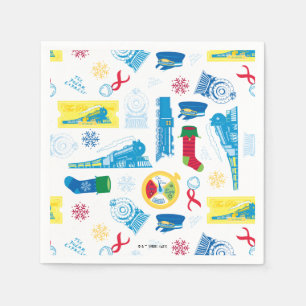 Der Polarexpress   Christmas Icon Muster Serviette