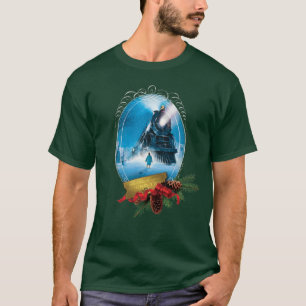 Der Polarexpress Holiday Gerahmt Train Anreise T-Shirt