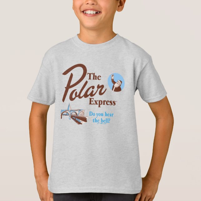 Der Polarexpress | "Hörst du die Glocke" Retro T-Shirt (Vorderseite)
