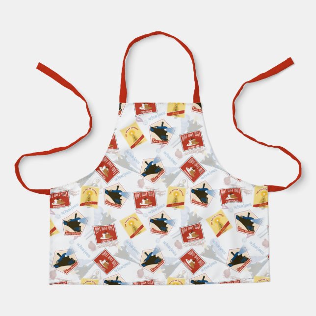 Der Polarexpress | Muster für Retro-Aufkleber Schürze (Vorderseite)