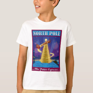 Der Polarexpress   North Pole Vintage Travel Art T-Shirt