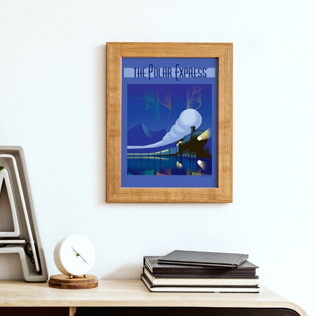 Der Polarexpress | Northern Lights Vintage Travel Poster (Von Creator hochgeladen)