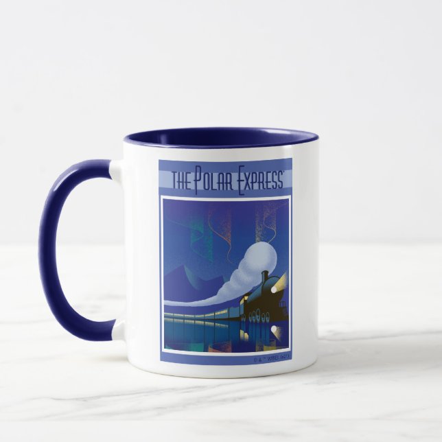 Der Polarexpress | Northern Lights Vintage Travel Tasse (Links)