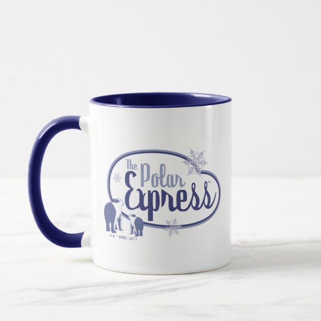 Der Polarexpress | Retro Graphic Polar Bears Tasse (Links)