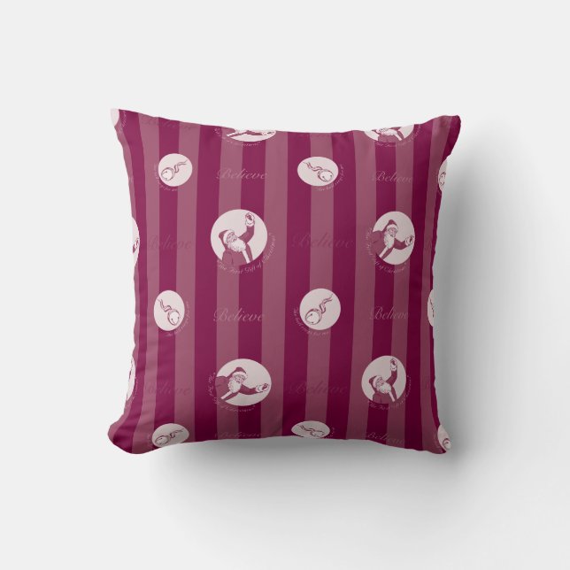 Der Polarexpress | Streifenmuster für den Weihnach Kissen (Vorderseite)