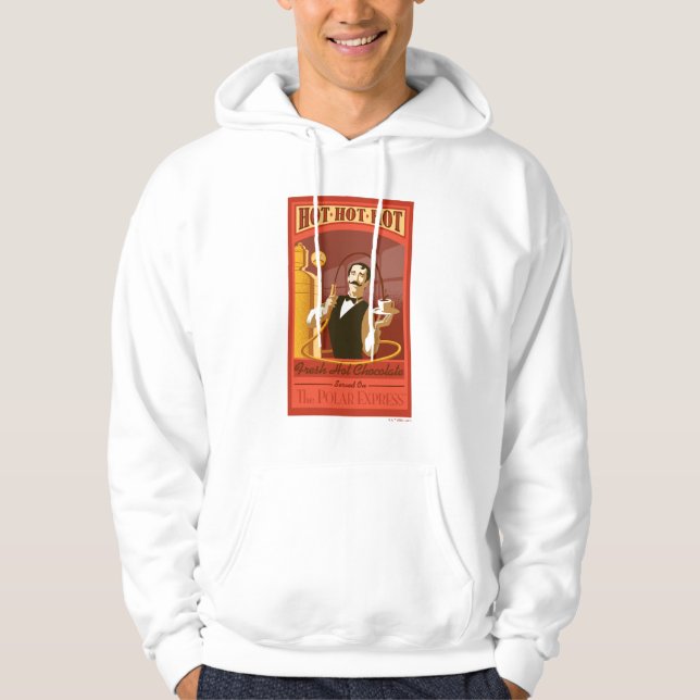Der Polarexpress | Vintage Schokolade Hoodie (Vorderseite)
