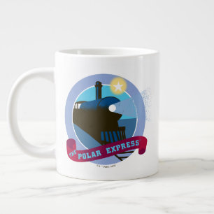 Der Polarexpress   Vintages Abzeichen Jumbo-Tasse