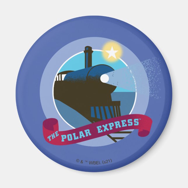 Der Polarexpress | VINTAGES ABZEICHEN Magnet (Vorne)