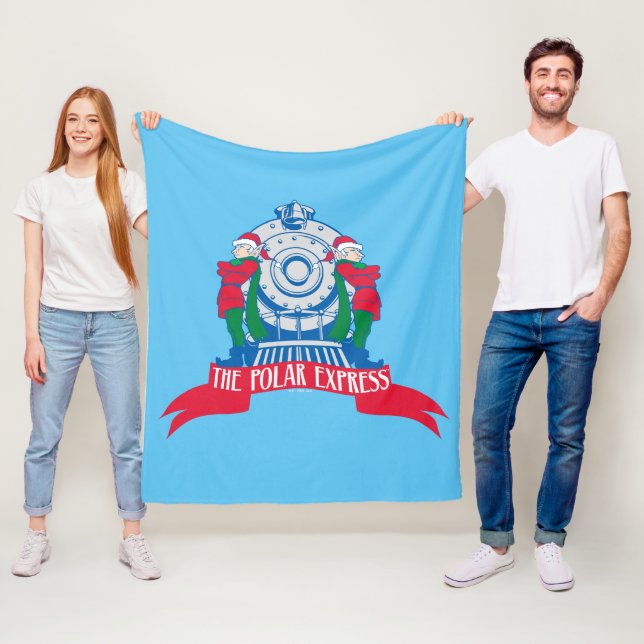 Der Polarexpress | Vom Zug Stehende Elfen Fleecedecke (Beispiel)