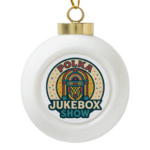 Der Polka Jukebox-Schneeflockenrahmen-Ornament