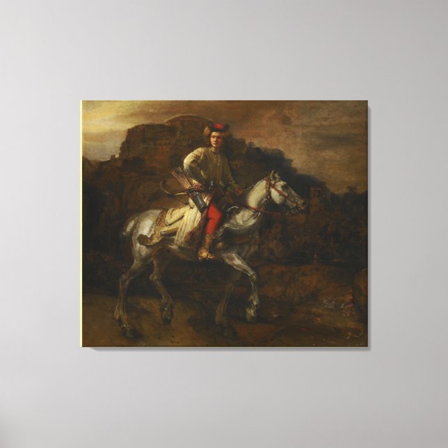 Der polnische Rider von Rembrandt van Rijn Leinwanddruck (Vorderseite)