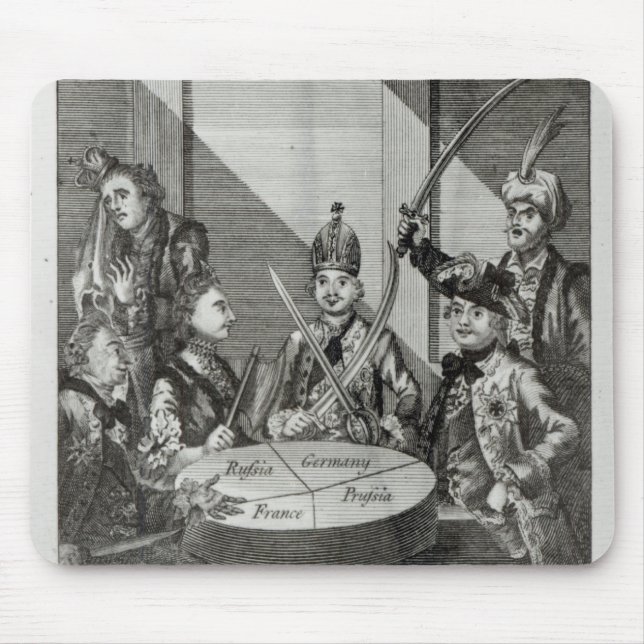 Der polnische senkrechte Kuchen, c.1772 Mousepad (Vorne)