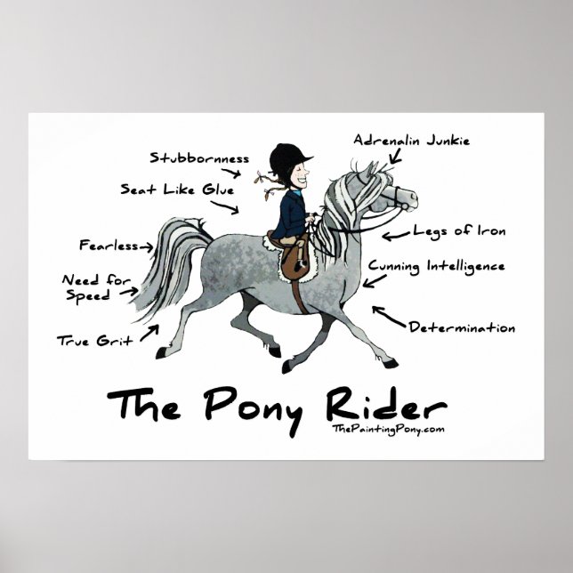 Der Pony Rider Poster (Vorne)